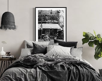 Paris France Photography Cafe de Flore Fine Art Photography Black and White Photography Francophile French Art