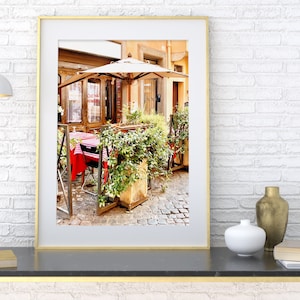 Trastevere Rome Print Photography Italy Cafe Art, Home Decor, Fine Art Photography, Travel Photography
