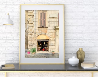 Trastevere Rome Print Photography Italy Cafe Art, Home Decor, Fine Art Photography, Travel Photography