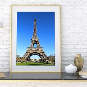 Eiffel Tower, Paris, France, Francophile Gift, Fine Art Photography,  Home Decor, Travel Photography, Color, Photograph