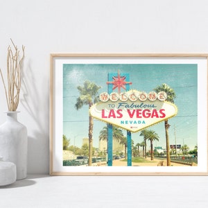 Fabulous Las Vegas Distressed Sign Fine Art Photography Home Decor Photography Wall Art