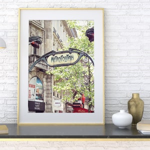 Paris France Metro Station Fine Art Print Wall Art Home Decor France Photography St. Germain