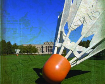 Kansas City coaster collection: Shuttlecock 4 (single stone tile coaster)