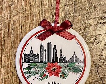 Dallas Skyline Ornament