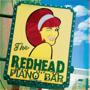 Chicago Coaster Collection: Red Head Piano Bar (single stone coaster)