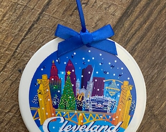 Cleveland Skyline Ornament