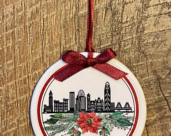 Cincinnati Skyline Ornament