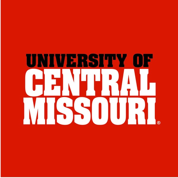 University of Central Missouri: UCM Logo on Red (single stone coaster)