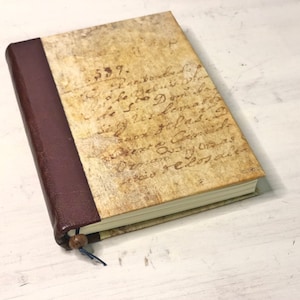 Blank Writing Notebook Journal Scrapbook, Travel Sketchbook Diary with 190gsm Fabriano Paper, Gift for Writer Poet, Blank Spellbook Gift