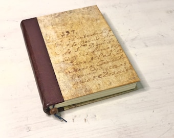 Blank Writing Notebook Journal Scrapbook, Travel Sketchbook Diary with 190gsm Fabriano Paper, Gift for Writer Poet, Blank Spellbook Gift