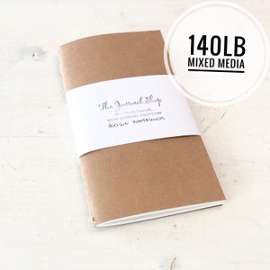 Caderno de esboços fino para aquarela, recarga para caderno de viagem TN Travelers, diário de desenho de artista, pequeno diário de viagem com técnica mista Midori Travel Notebook