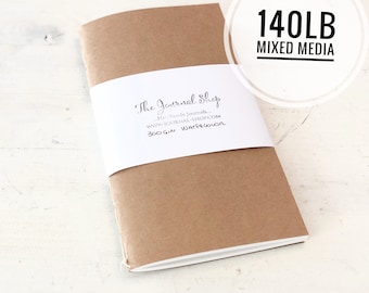 Watercolor Sketchbook Insert: Mixed Media Travel Journal, Cold Press Paper