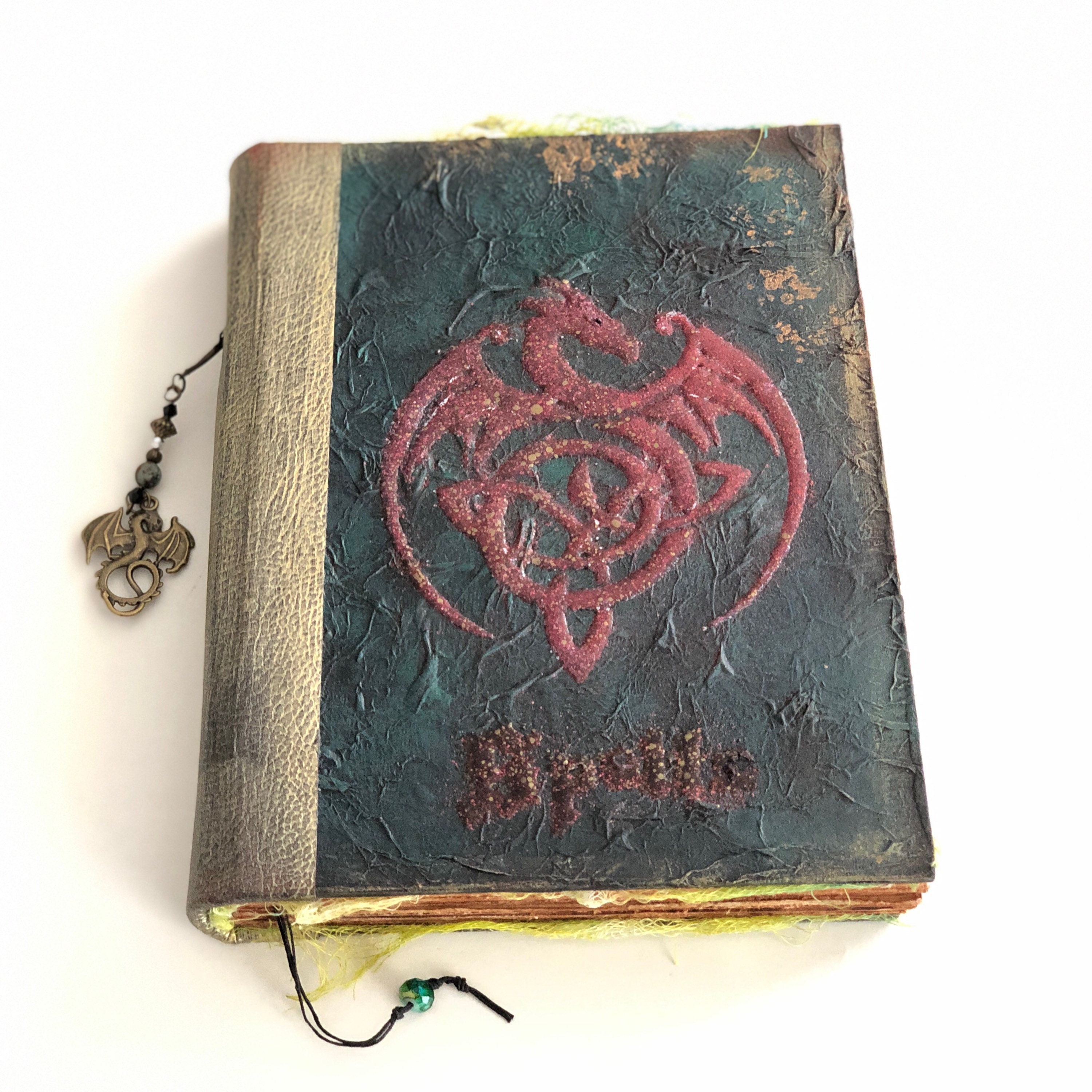 Fantasy Magie Tagebuch Geschenk Kleines Buch der Schatten Leder 