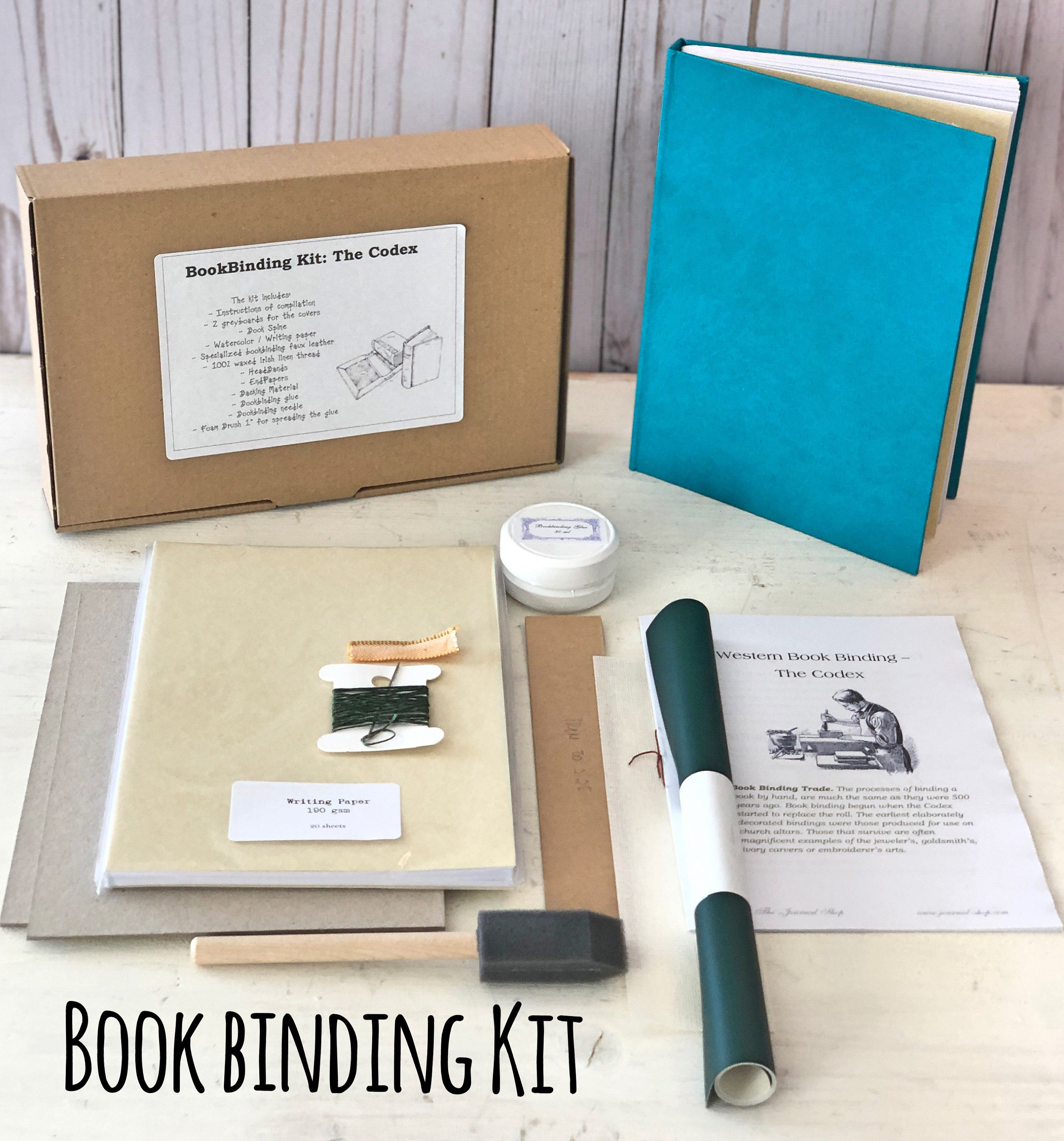 Deluxe Bookbinding Kit Book Binding Tools Materials and Tuition Guide 