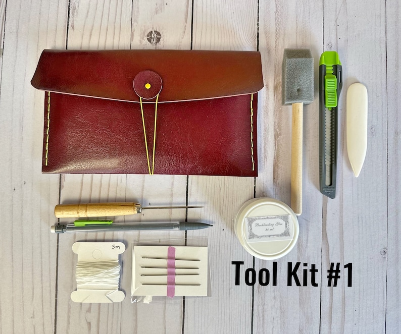 Bookbinding Tool Kit, Gift set for bookbinders, Booklover tool kit, Essential book binding supplies & tools, DIY Journal Make your own book Tool Kit 1