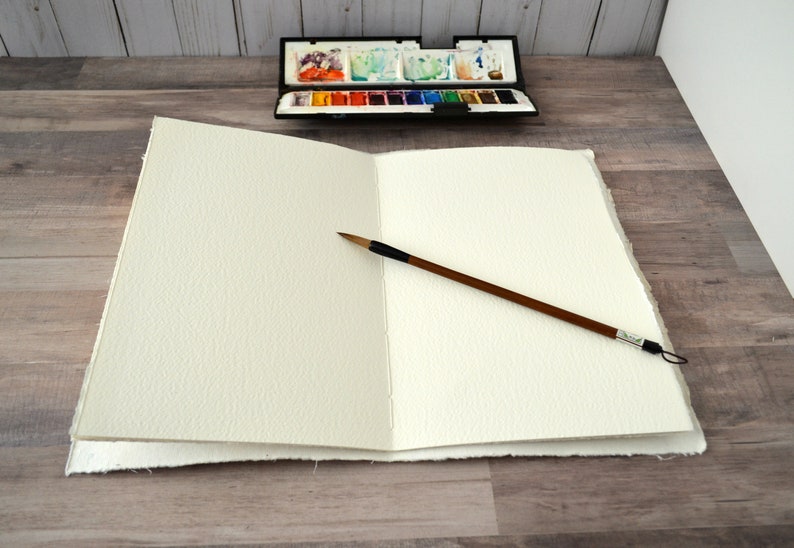 Large Watercolour Sketchbook A4 Eco Journal Diary Lay Flat Etsy