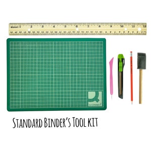 DIY bookbinding kit to make your own journal book diary with instructions of binding, Make your Book kit, Book Binding Supplies kit image 9