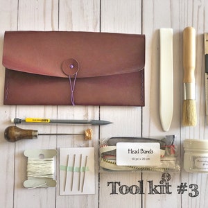 Bookbinding Tool Kit, Gift set for bookbinders, Booklover tool kit, Essential book binding supplies & tools, DIY Journal Make your own book Tool Kit 3