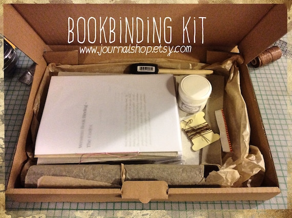 DIY Bookbinding Kit With Instructions & Video Tutorial, Make Your Own  Journal Creative Book Arts Bookish Gift, Crafty Gift for Book Lover, 