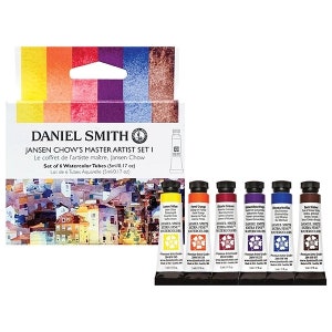 Ensemble d&#39;aquarelles Daniel Smith I Jansen Chow&#39;s Master Artist, ensemble de 6 tubes, cadeau de peinture professionnelle extra fine pour artiste, cadeau d&#39;art créatif