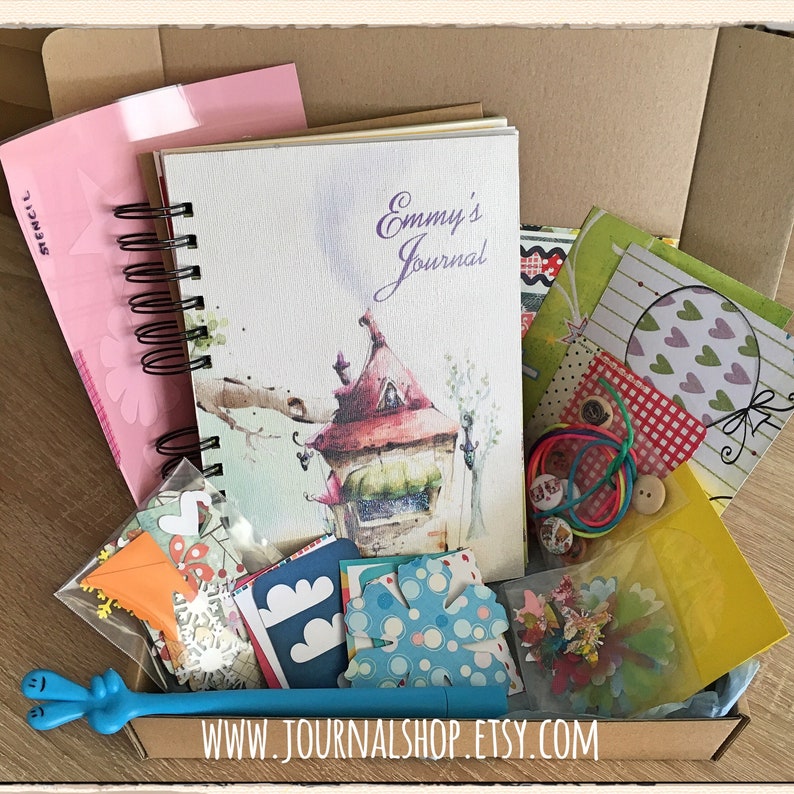Art Journaling Kit for Kids Personalized Sketchbook Gift Etsy