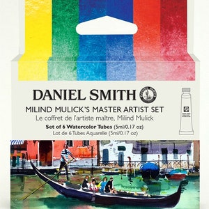 Ensemble d&#39;aquarelle Daniel Smith Milind Mulick Master Artist, tubes de 5 ml de qualité professionnelle, pigments phtalo alizarine pyrrol, cadeau pour artiste
