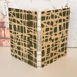 Lay Flat Hardcover Watercolor Journal Sketchbook, Fabriano Cotton Hot press Xtra white paper and Open Spine Gift for Artist Coptic Notebook