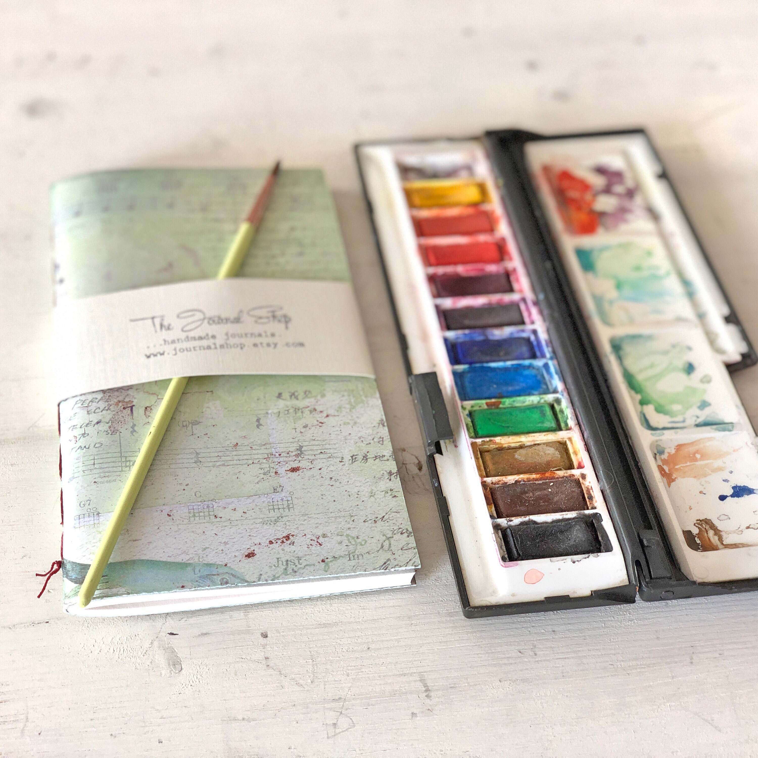 Set of 2 Watercolor Sketchbooks, Traveler Notebook Insert Refill, Artist  Drawing Journal Gift, Art Journal Bundle for Women, Creative Gift 