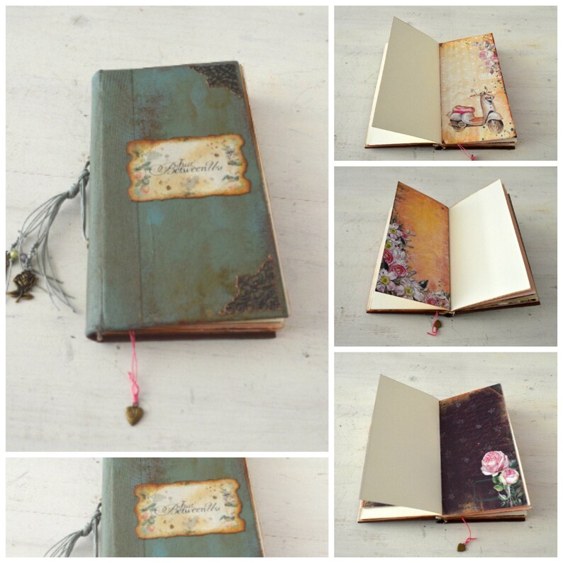 Artist Journal Diary Pocket Writing Notebook Small Scrapbook Etsy
