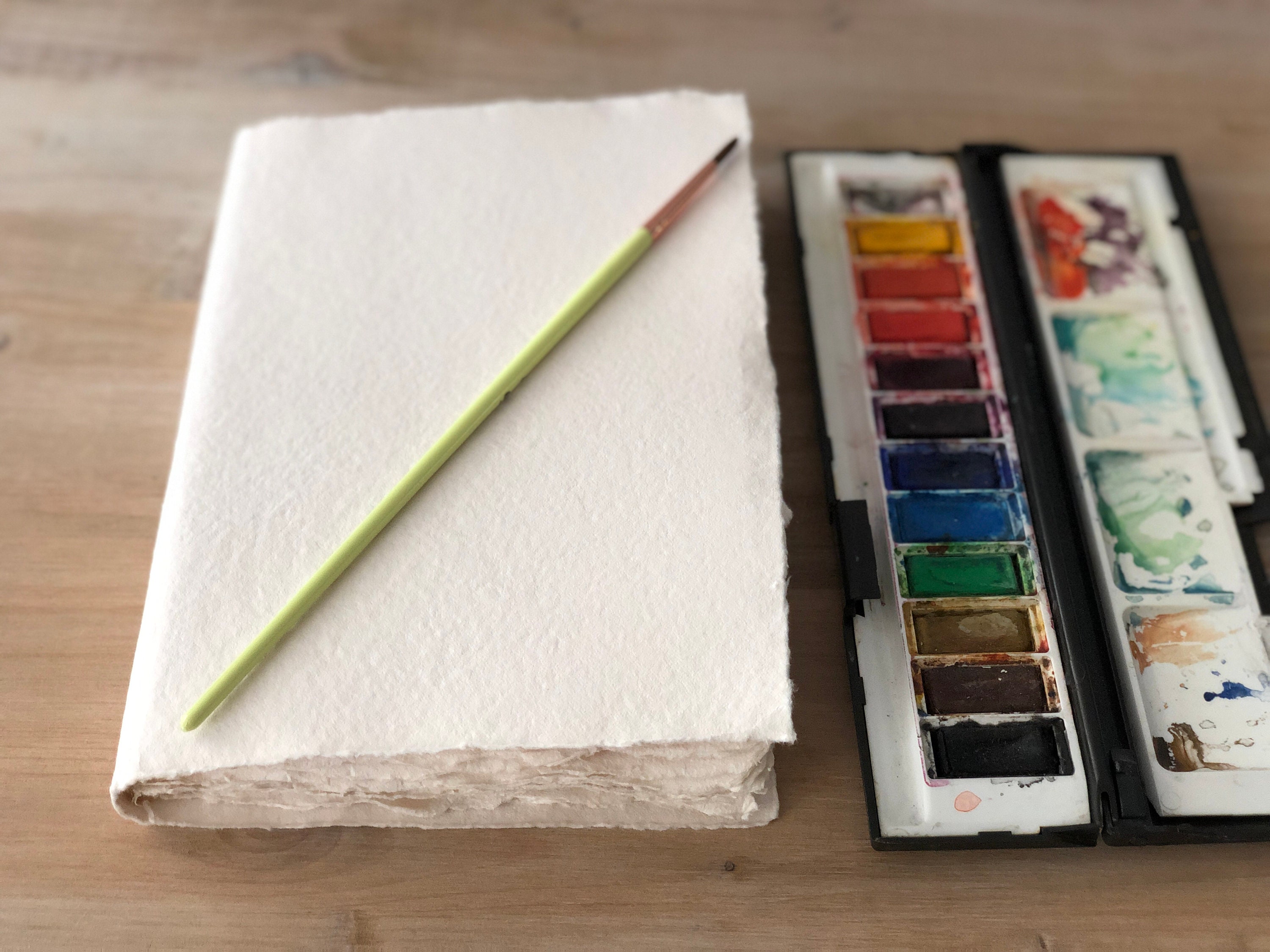 Watercolor Rag Cotton Rag Watercolor Sketchbook Journal, Wood Free Recycled Eco ...