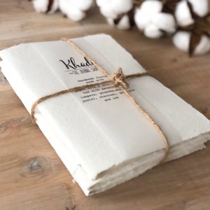 Diario per schizzi ad acquerello con copertina morbida con carta Fabriano Artistico Rough Cotton e copertina Khadi, taccuino piatto vuoto regalo per artista