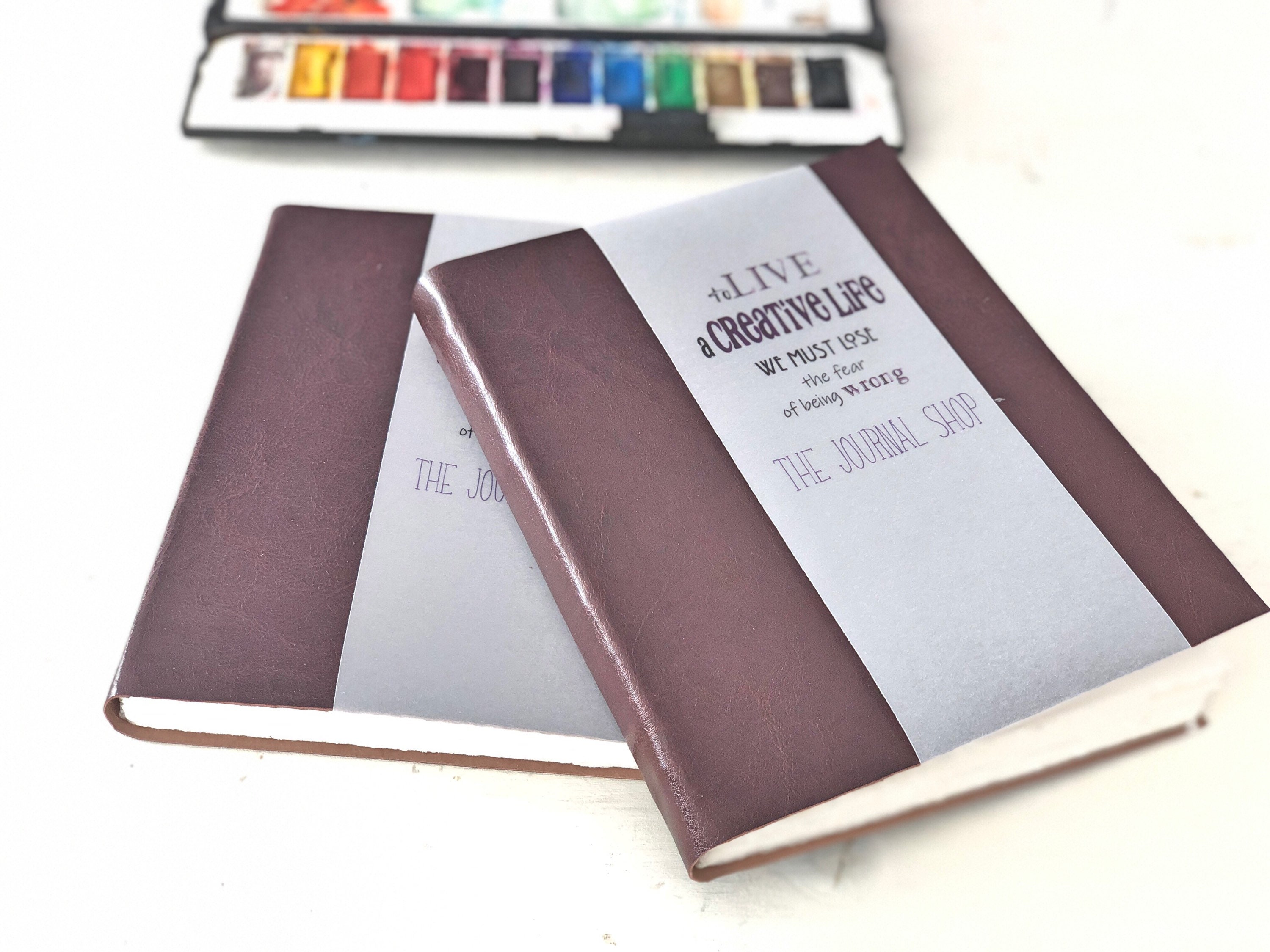Large Arches Cotton Watercolor Sketchbook Pl Leather Journal, Artist b –