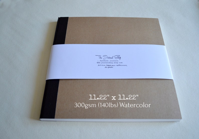 Large Square Watercolor Sketchbook Lay Flat Art Journal with Etsy