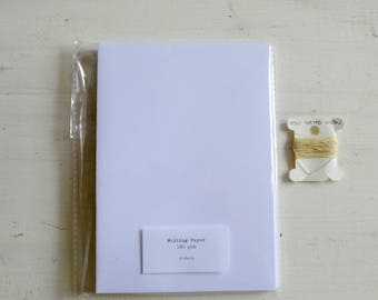 Add-on for the Medieval / Codex bookbinding kits, extra paper in kit and bookbinding supplies - Buy only with one of my kits