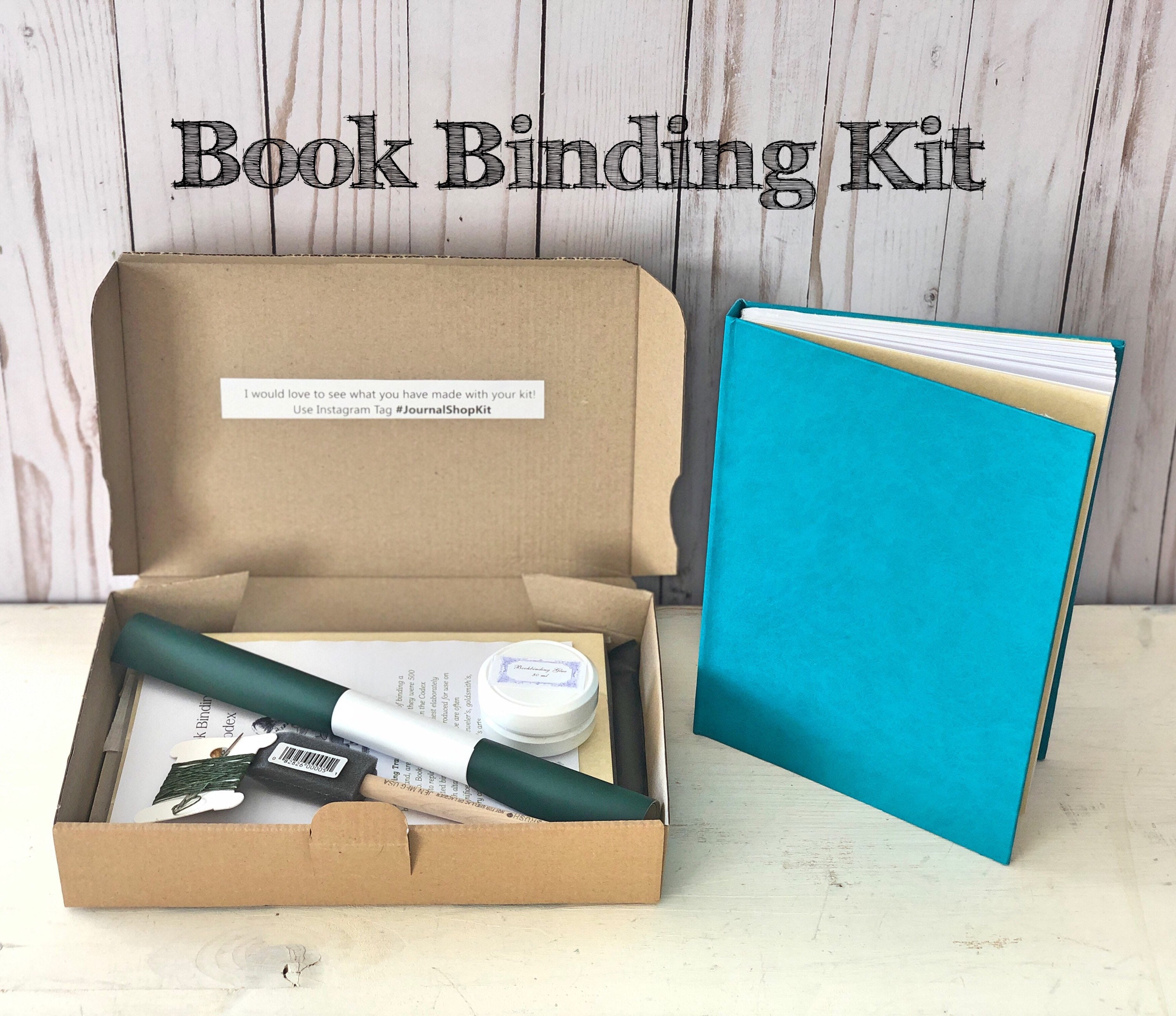 Book Binding Kit: Medieval Longstitch Sketchbook Journal Complete Kit With  Supplies, Tools & Instructions, Book Making DIY Travel Journal 