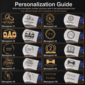 Priority Processing | Custom Monogram Engraving & Fast Shipping for Knives image 2