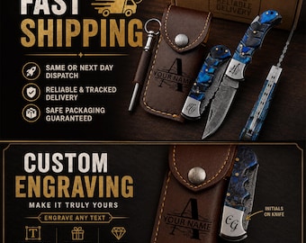 Priority Processing | Custom Monogram Engraving & Fast Shipping for Knives
