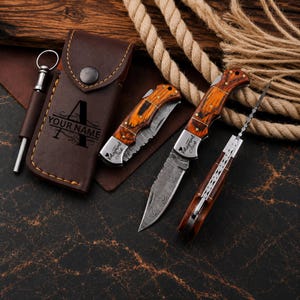 Personalized Pocket Knife, Folding Knife, Custom Groomsmen Gift, Anniversary Gift for Him, Dad Gift, Husband Gift, Christmas Gift for Men