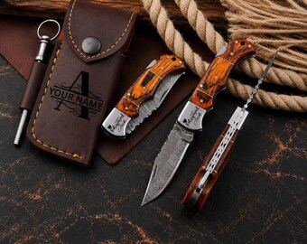 Personalized Pocket Knife, Folding Knife, Custom Groomsmen Gift, Anniversary Gift for Him, Dad Gift, Husband Gift, Christmas Gift for Men