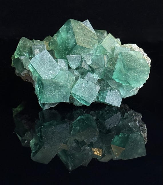 Daylight Fluorescent Green Fluorite from Diana Maria Mine, Weardale England Collector Specimen