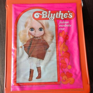 vintage 1972 KENNER BLYTHE doll carrying case w/ insert fashion accessories box