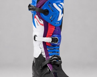 Motorradstiefel – Maßgefertigte Motorradstiefel aus Leder | Bikerschuhe | Rennstiefel für die Rennstrecke | Handgefertigte Motorradschuhe