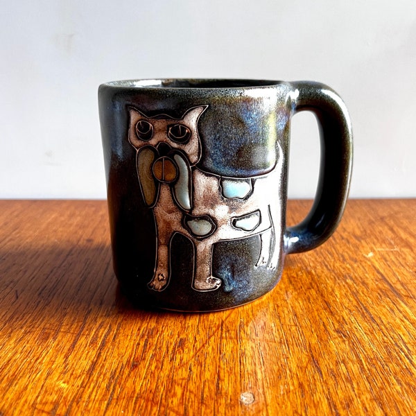 Design by Mara Dog Coffee Mug Mexico Pottery