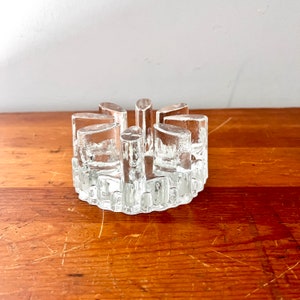 Tea Light Holder and Coffee pot warmer by Glasdesign Georgshütte Art Glass from West Germany, Bel Mondo, Scandinavian Finland image 2