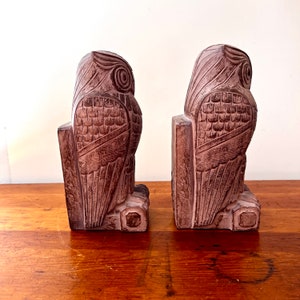 Mid Century Library of Congress Owl Bookends, Art Deco Style image 7