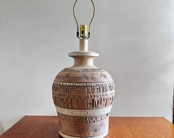 Casual Lamps of California 1983 Plaster Table Lamp