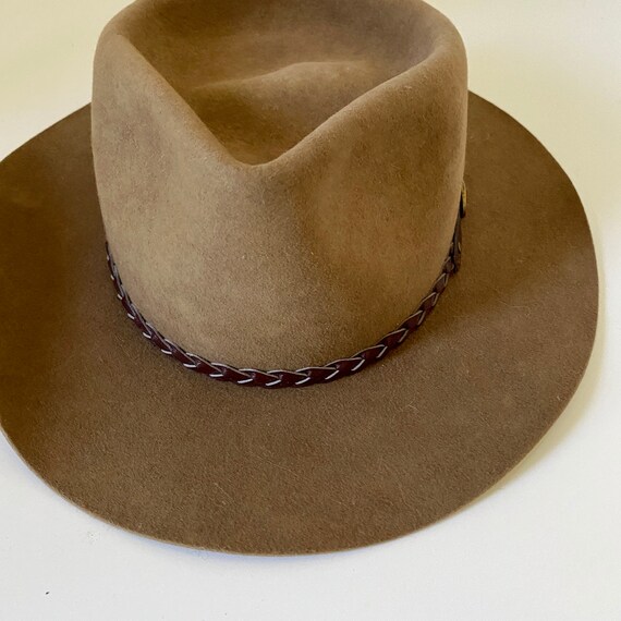 Vintage Akubra Australian Pure Fur Felt Hat Size 6 7/8 Small