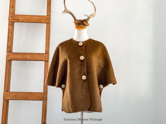 50's King of the Ponchos Country Place Mohair Wool