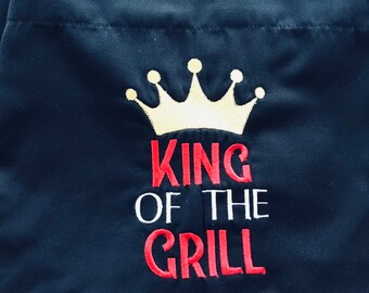 Embroidered Adult Apron Customize Personalized Apron Grilling Chefs Baking