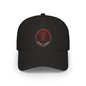 Red Compass Patch emblem Low Profile Baseball Cap | Nautical Adventure Logo